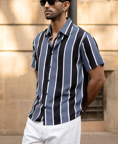 Grey Stripe Shirt