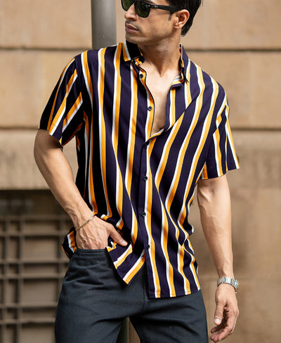 Multicolour Lightweight Striped Shirt