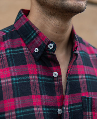 Multicolour Checks Shirt With Pocket