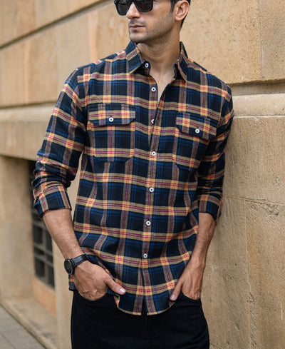 Multicolour Checks Pocket Shirt