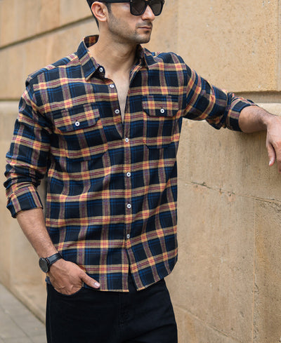 Multicolour Checks Pocket Shirt