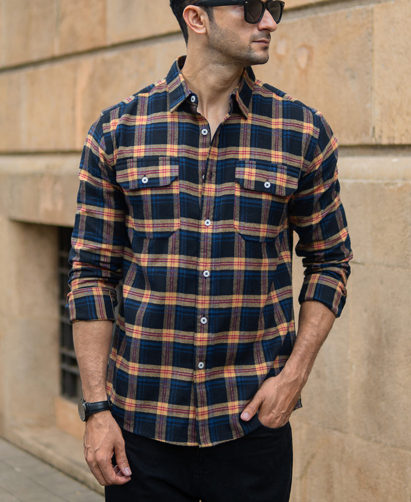 Multicolour Checks Pocket Shirt