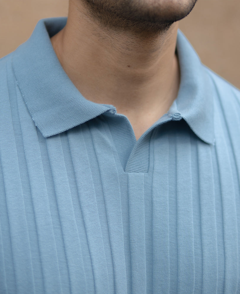 Grey Sky Self Stripe T-Shirt