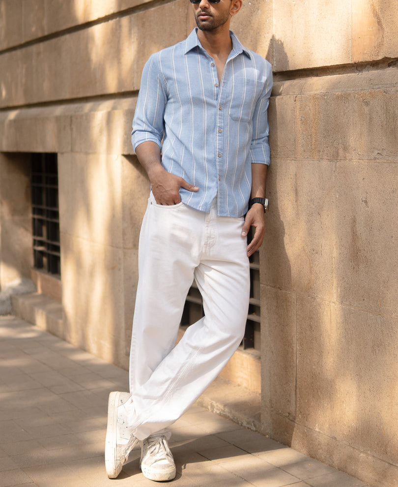 Blue Striped Shirt