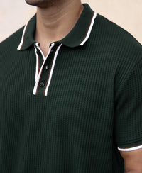 Pine Green Structured Polo T-Shirt