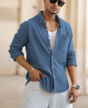 Dark Sky Knitted Cord Shirt