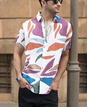 Multicolour Structured Printed Shirt