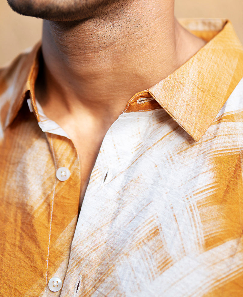 Butterscotch Abstract Print Shirt
