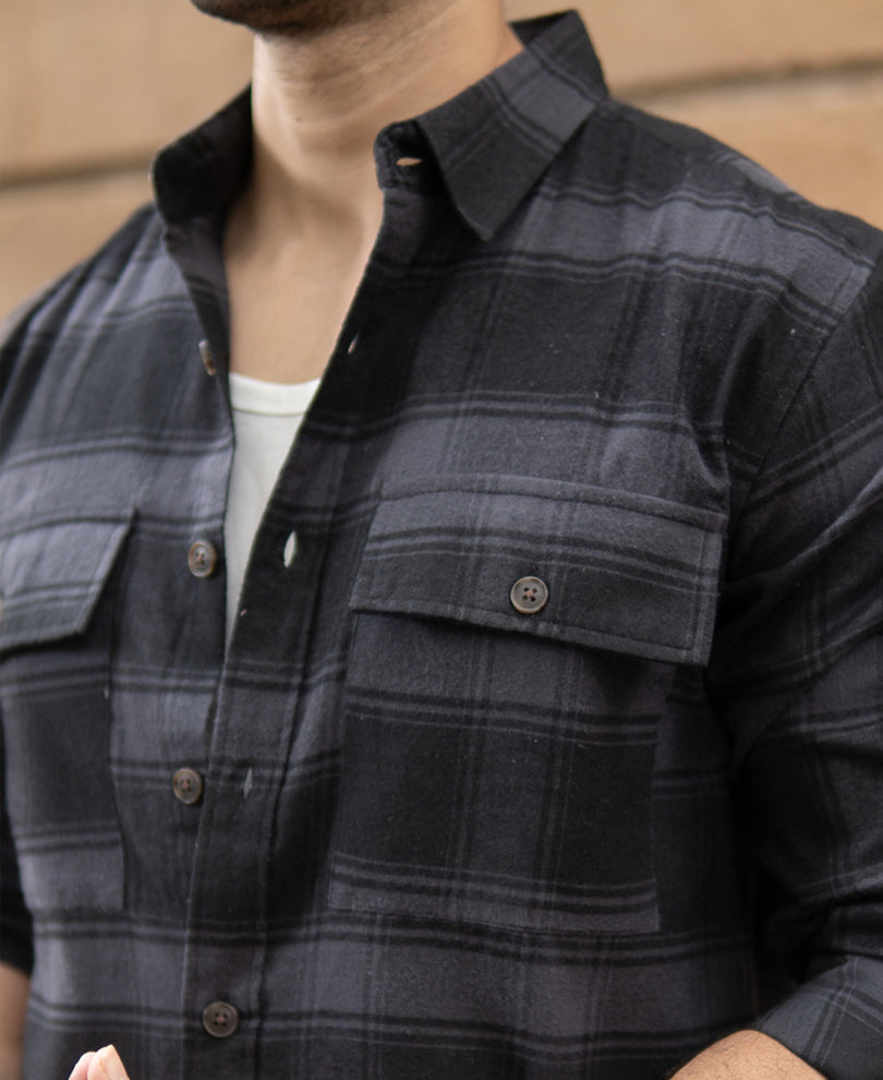 Black Checks Shirt