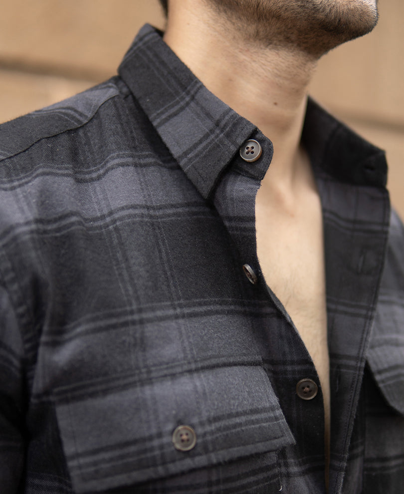 Black Checks Shirt