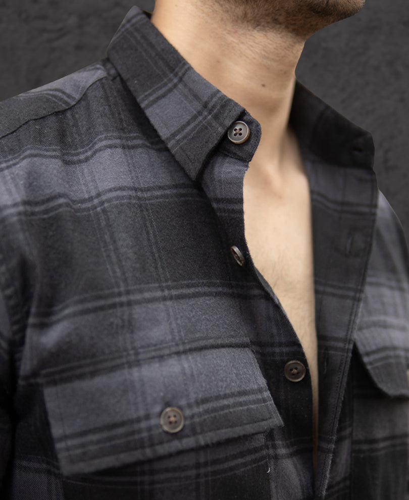 Black Checks Shirt