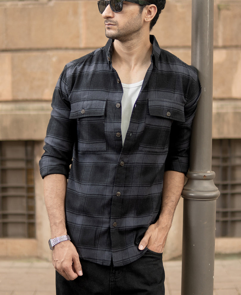 Black Checks Shirt