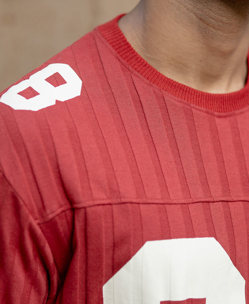 Brick Printed Structure T-Shirt