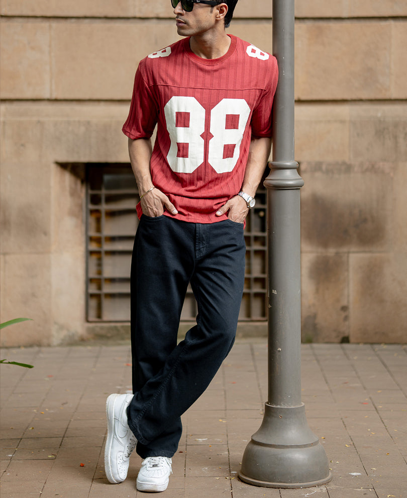 Brick Printed Structure T-Shirt