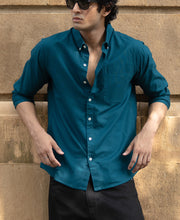 Teal Lightweight Oxford Shirt