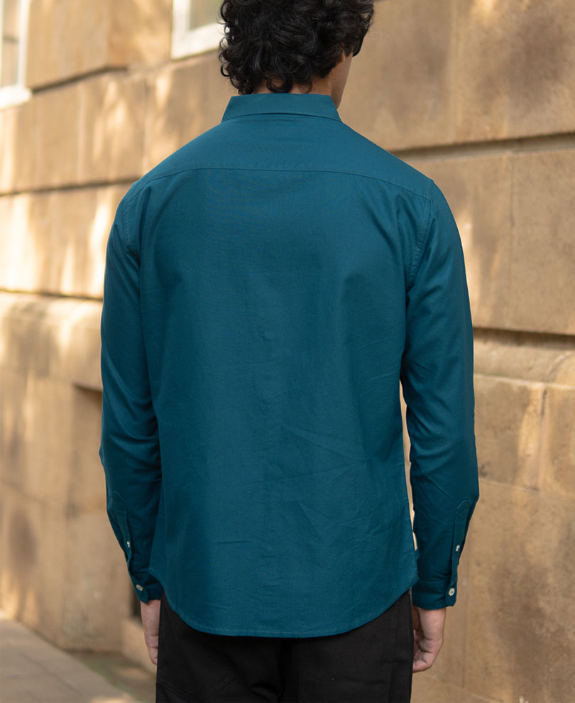 Teal Lightweight OxfordÂ Shirt
