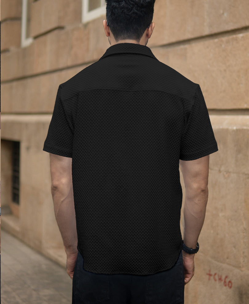 Black Structured Shirt