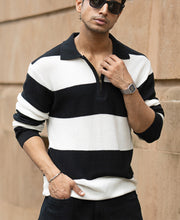 Black And White Striped T-Shirt
