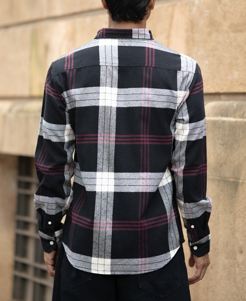 Black Checks Button Down Shirt