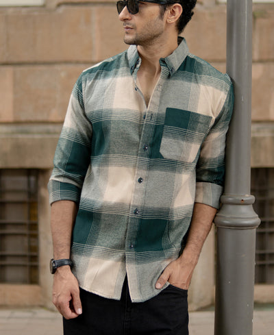 Green Checks Lightweight Shirt