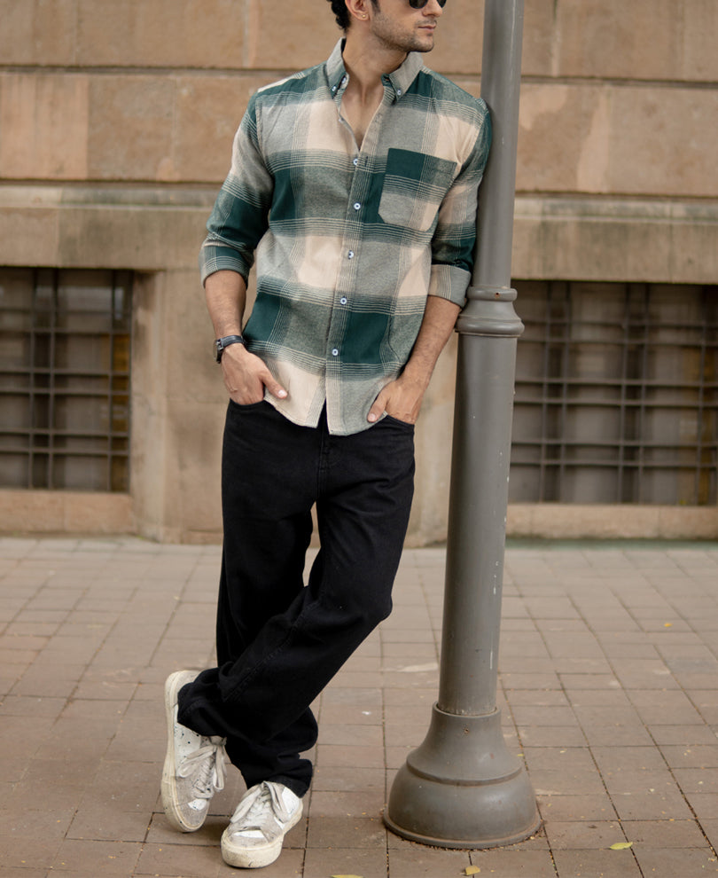 Green Checks Lightweight Shirt