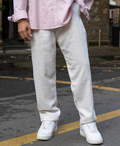 Natural Regular Fit Cotton Pant