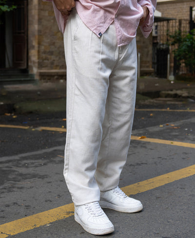 Natural Regular Fit Cotton Pant