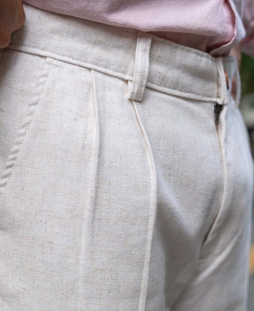 Natural Regular Fit Cotton Pant