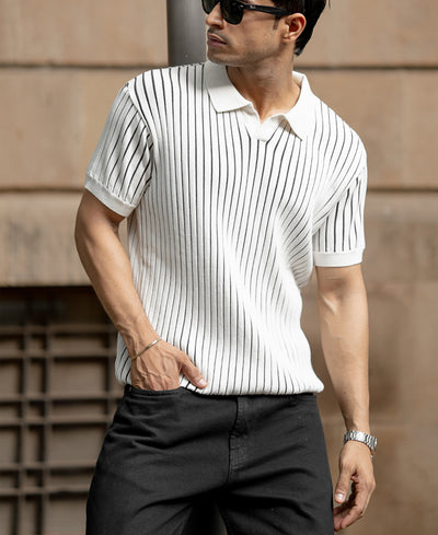 Off-White Structured Stripe T-Shirt