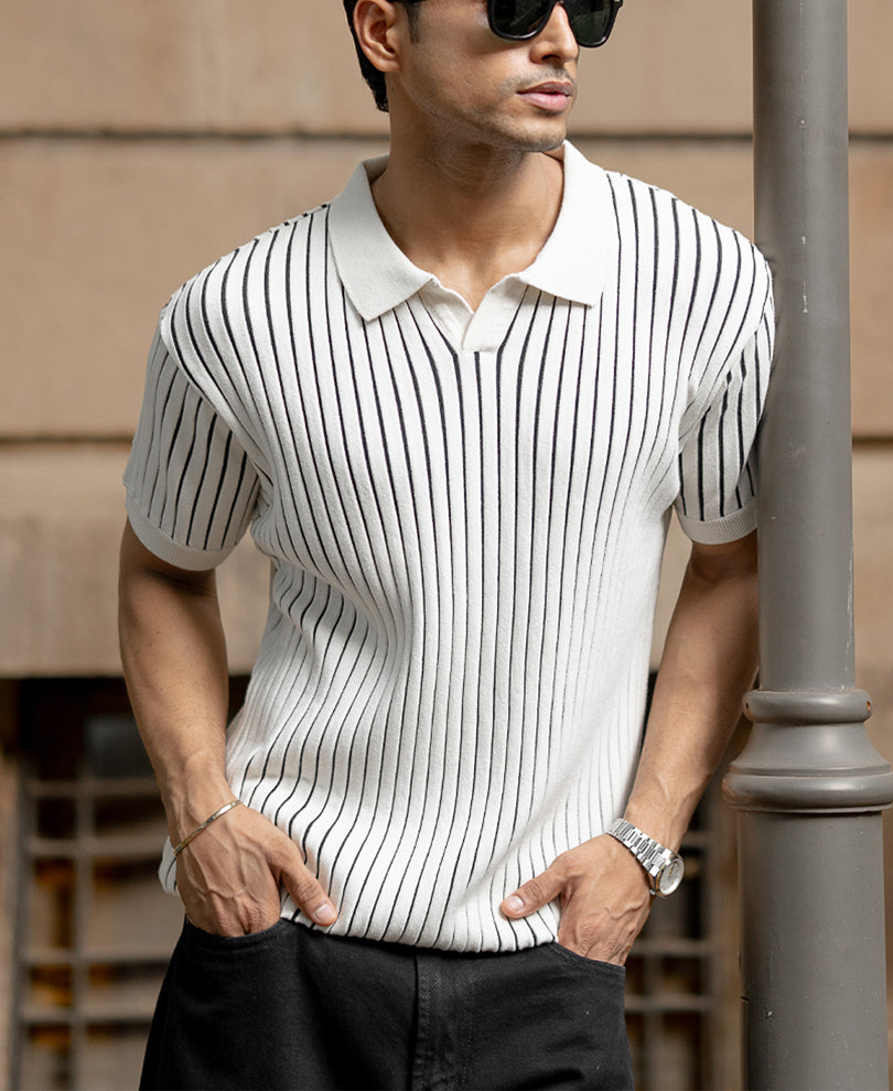 Off-White Structured Stripe T-Shirt