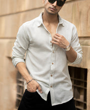 Cream Lightweight Structured Shirt