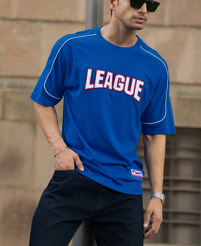 Royal Embroidered League T-Shirt