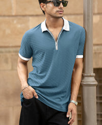 Dark Sky Contrast Polo T-Shirt