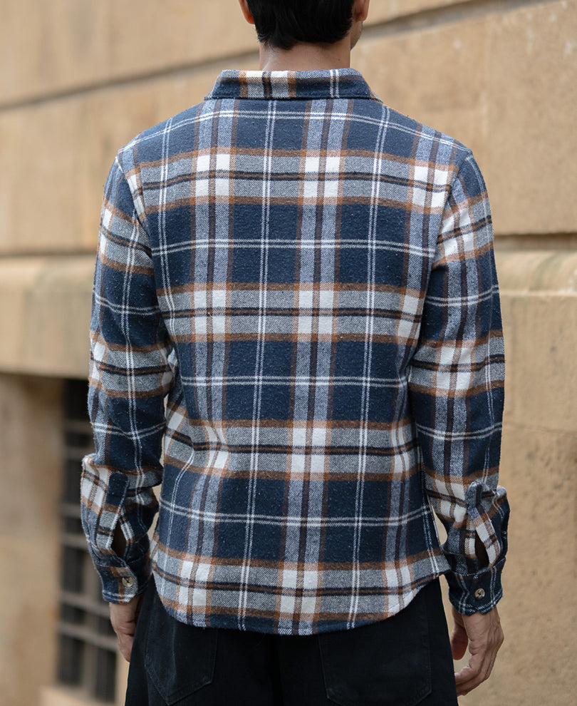 Multi Colour Checks Shirt With Pockets