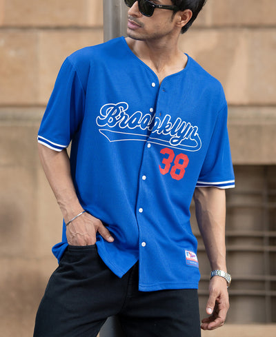 Royal Mesh Texture Printed T-Shirt