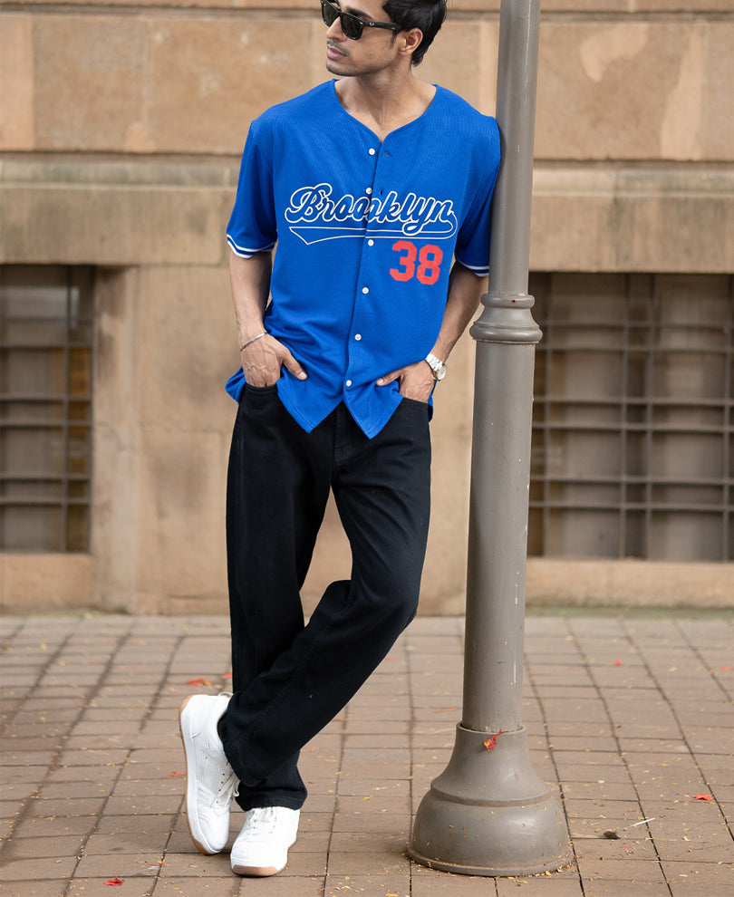 Royal Mesh Texture Printed T-Shirt