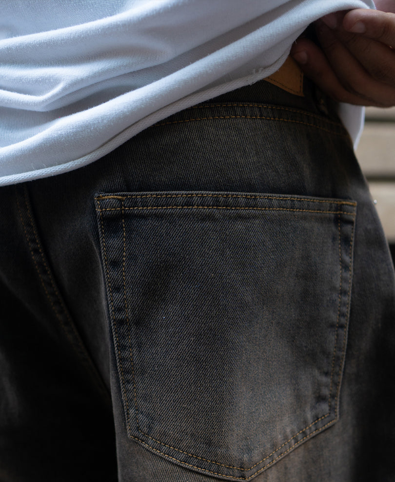 Charcoal Tinted Baggy Jeans