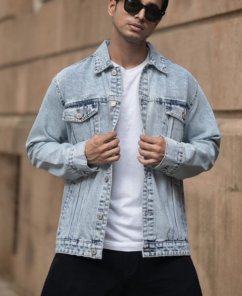 Ice Blue Denim Jacket