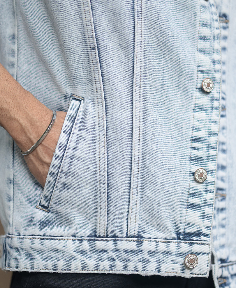 Ice Blue Denim Jacket