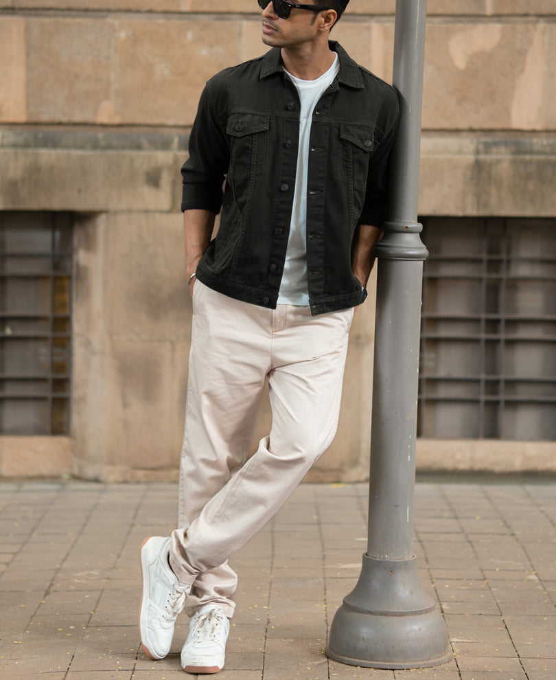 Dark Olive Denim Jacket