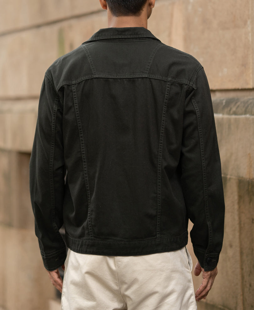 Dark Olive Denim Jacket