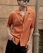 Russet Embroidered Shirt