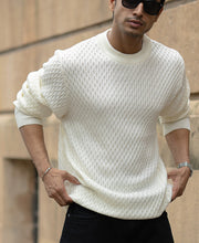 Off White Knitted Sweater