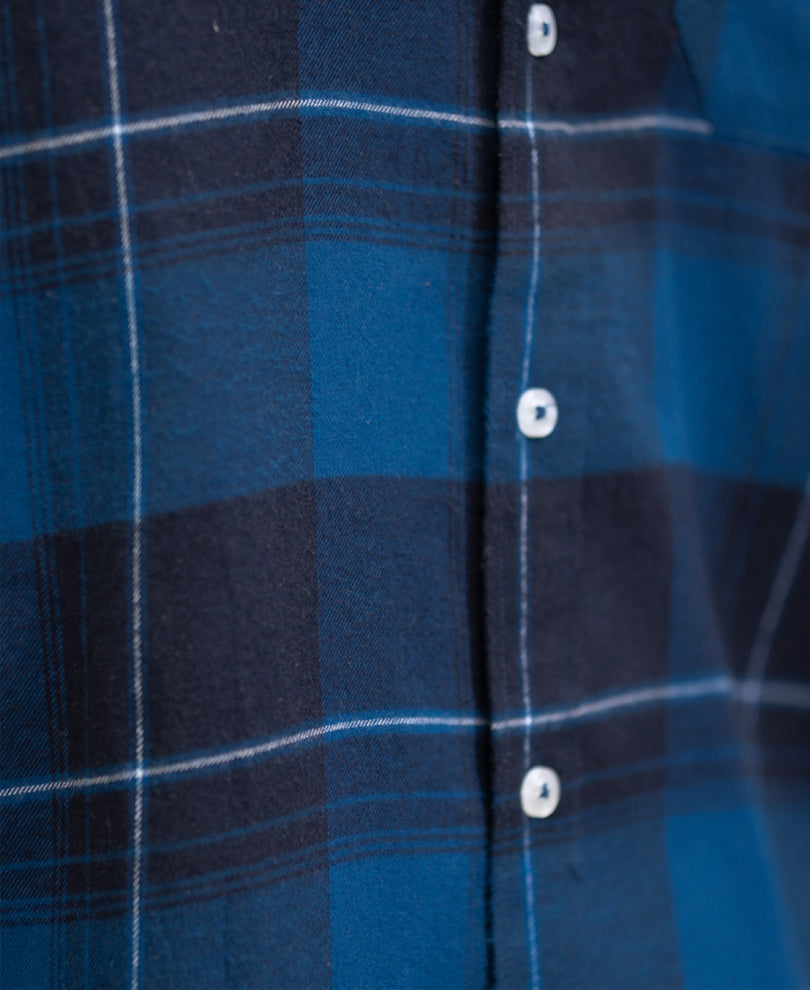 Blue Checked Button Down Shirt