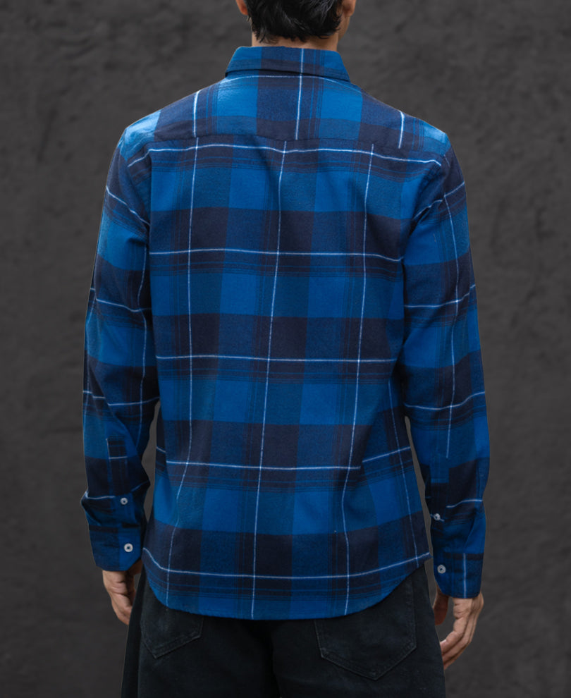 Blue Checked Button Down Shirt
