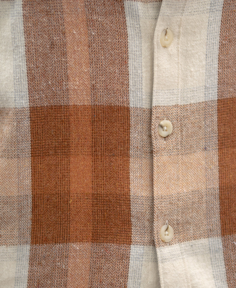 Rust Checks Shirt With Pockets