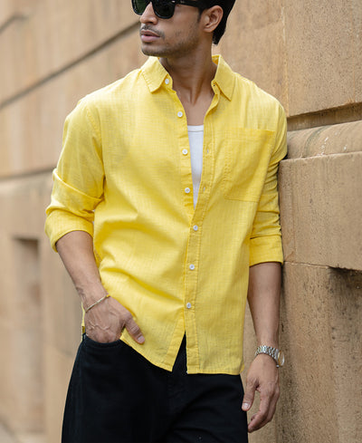 Yellow Lightweight Cotton Shirt