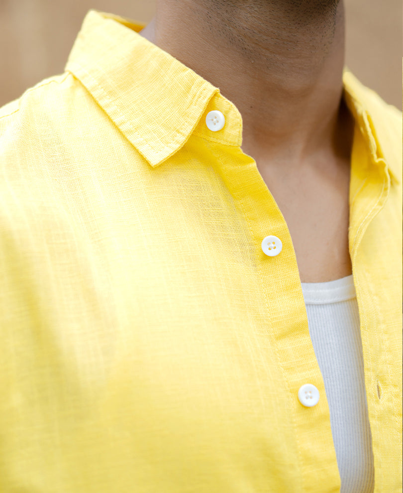 Yellow Lightweight Cotton Shirt
