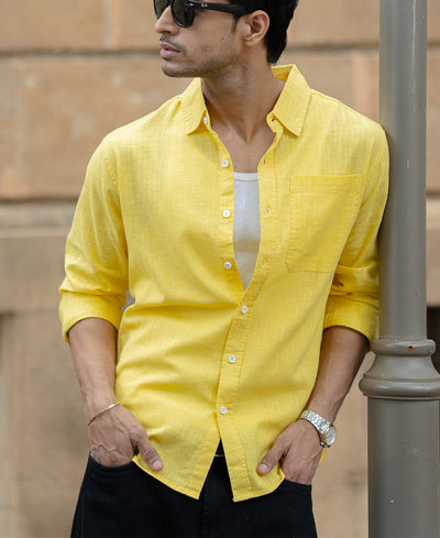 Yellow Lightweight Cotton Shirt