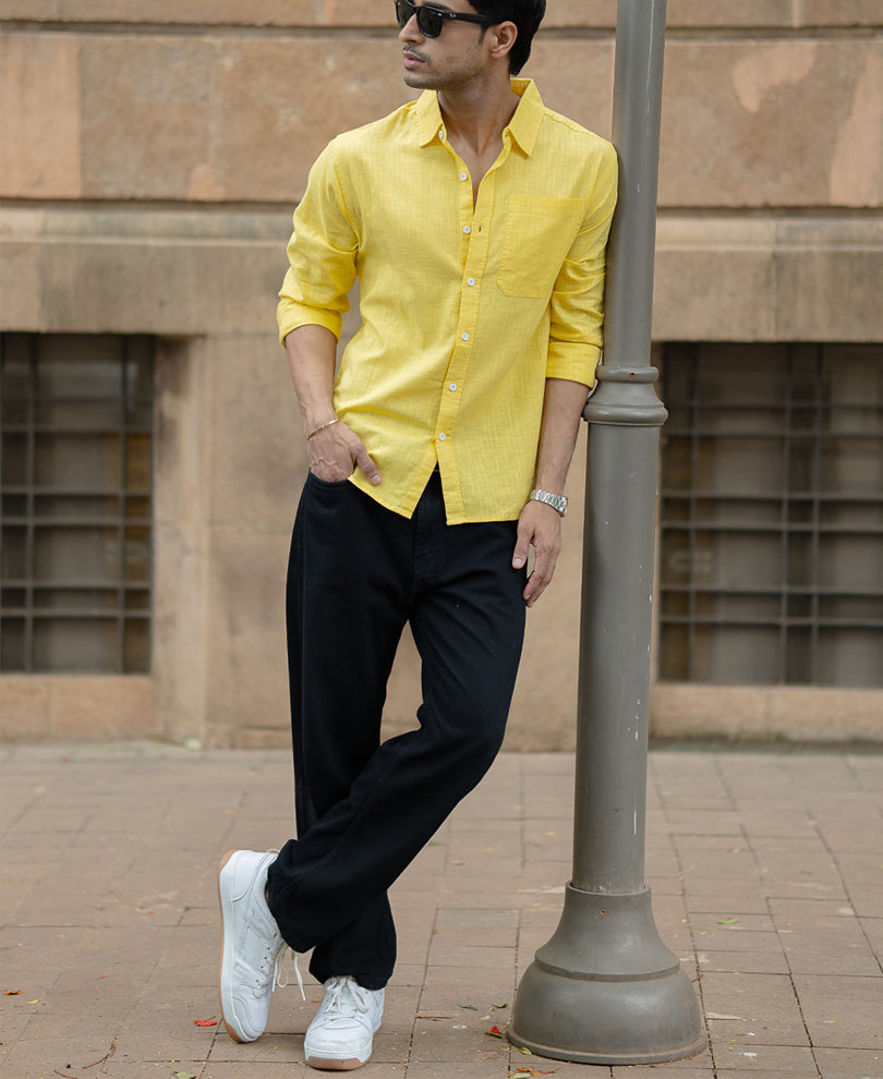 Yellow Lightweight Cotton Shirt